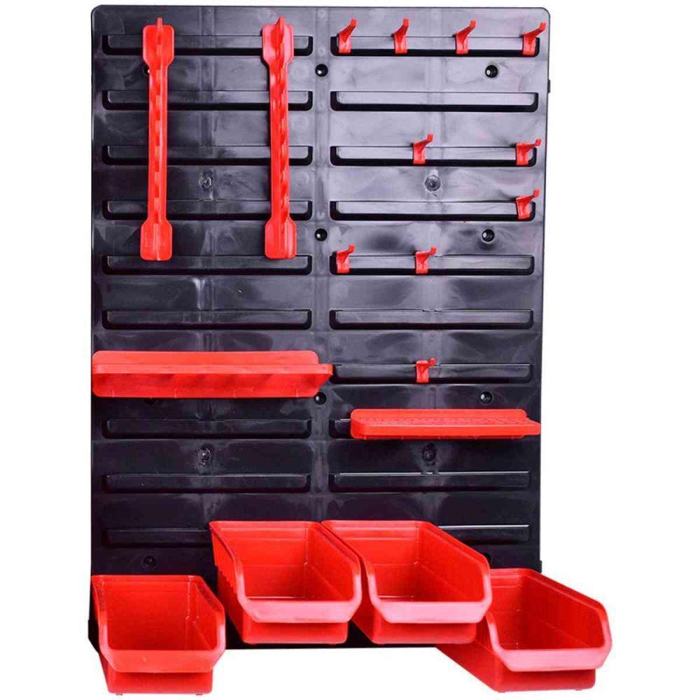 Painel Porta Ferramentas 43 Peças Organizador Oficina Casa - Worker